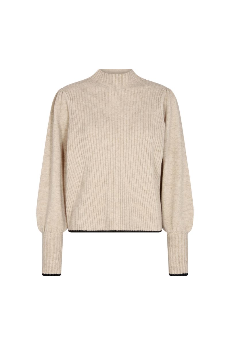 Co'Couture Row Puff Knit Beige