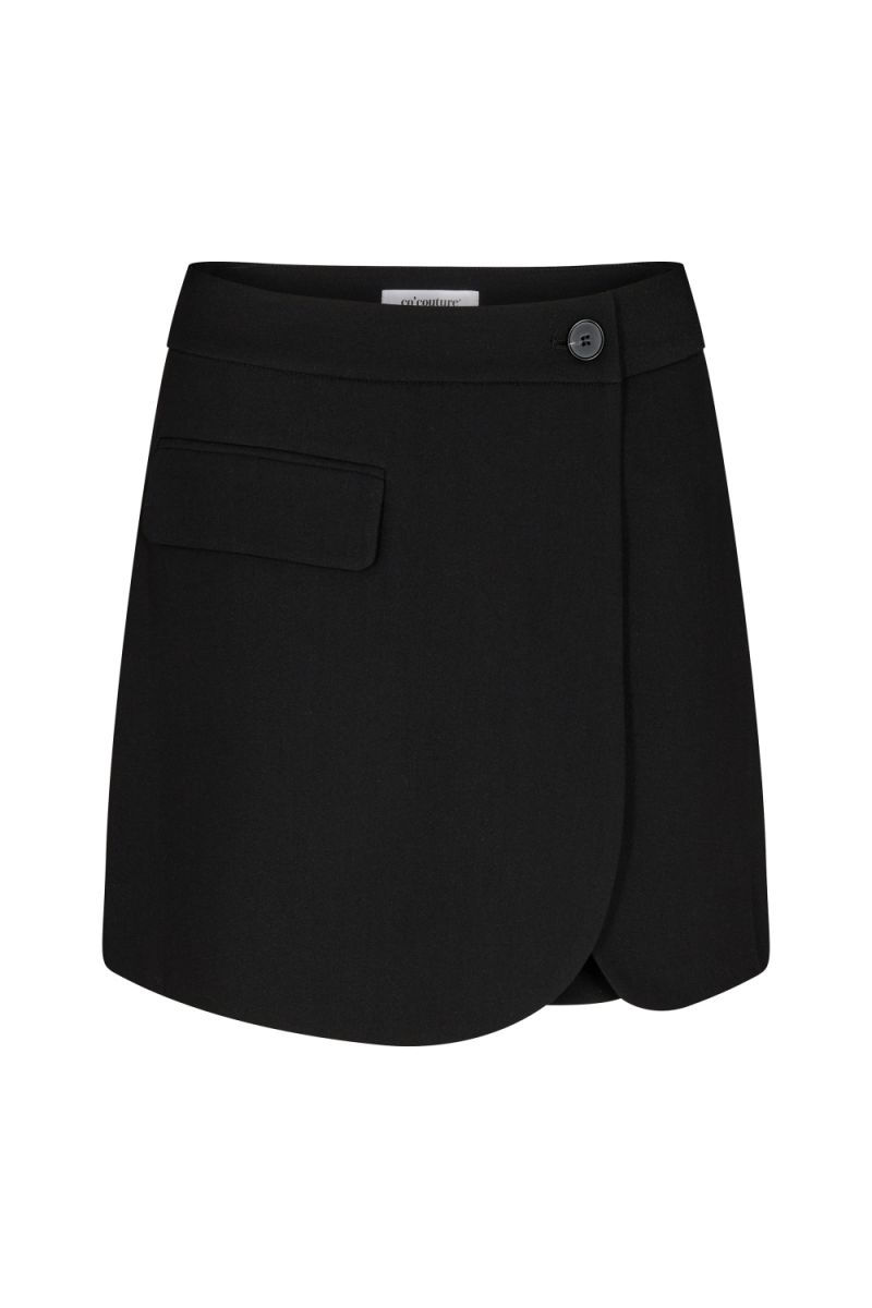 Co'Couture Vola Wrap Skort Black