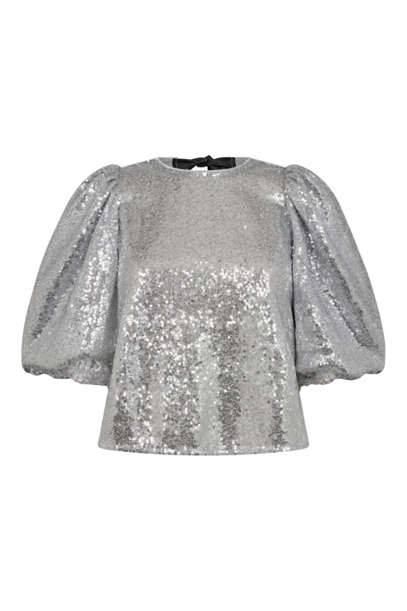 Co'Couture Steviecc Sequin Bow Blouse