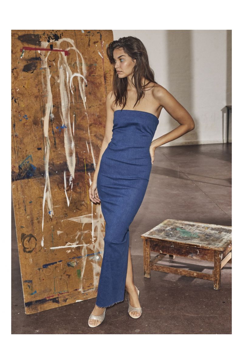 Co'couture Strapless Izzy Maxi Dress