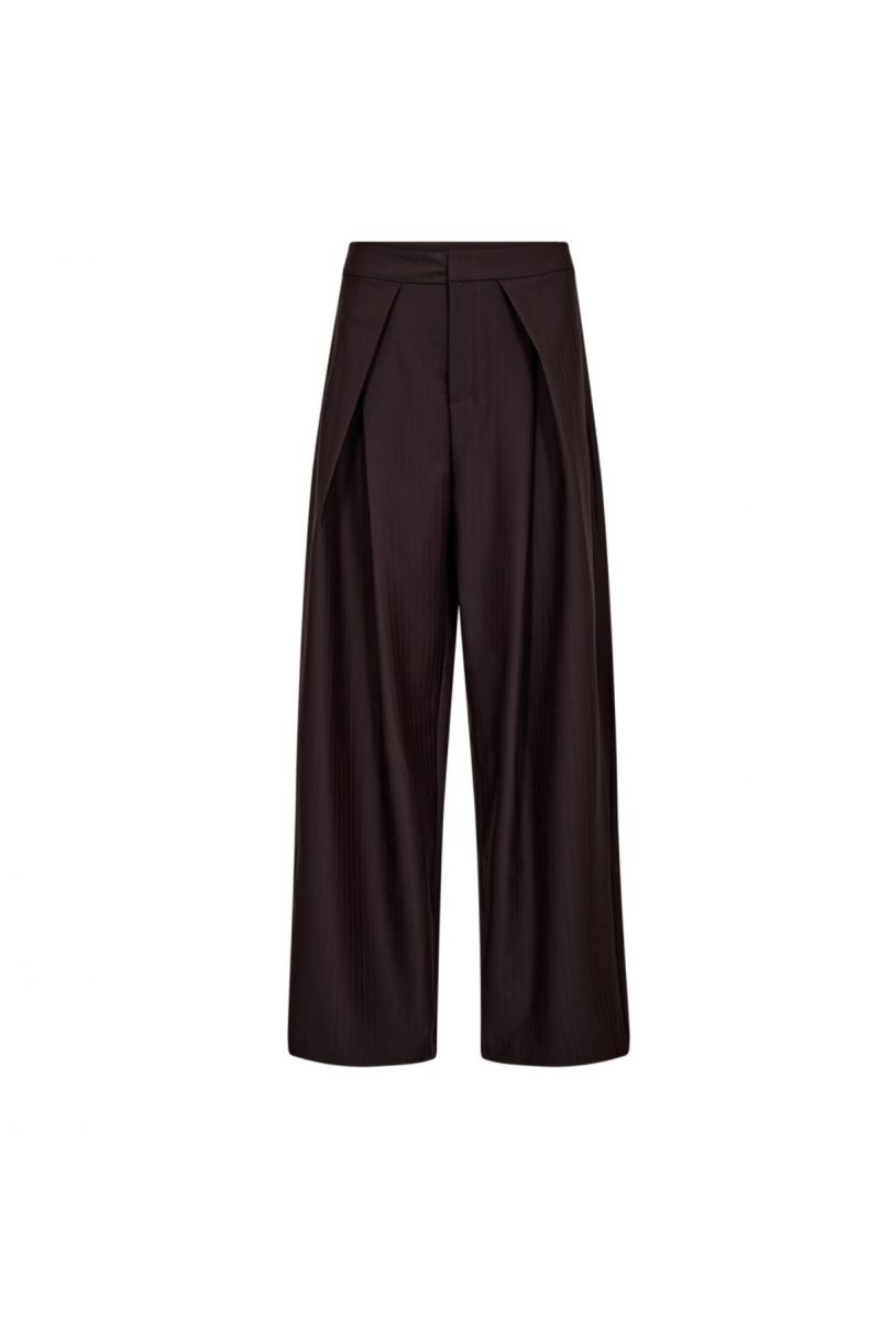Co'Couture ZellaCC Pleat Pant Bruin