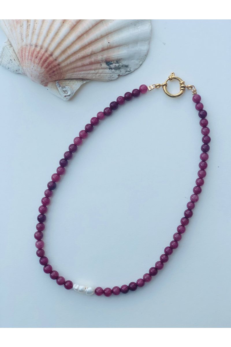 Bonnie Studios Gemstone Necklace Paars