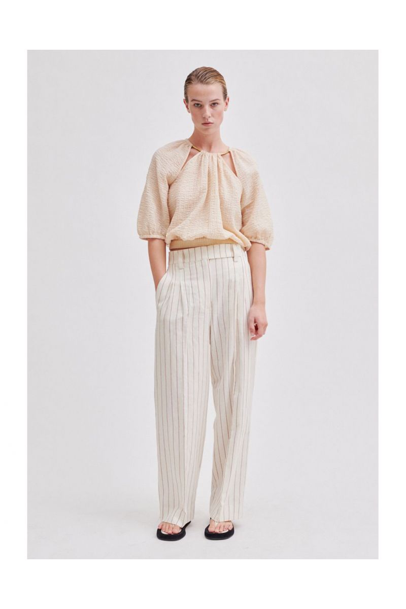 Second Female Musselin Blouse Dark Chalk
