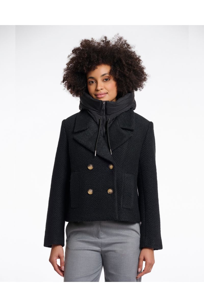 Rino & Pelle Tabita Padded Bib Zwart-O.S