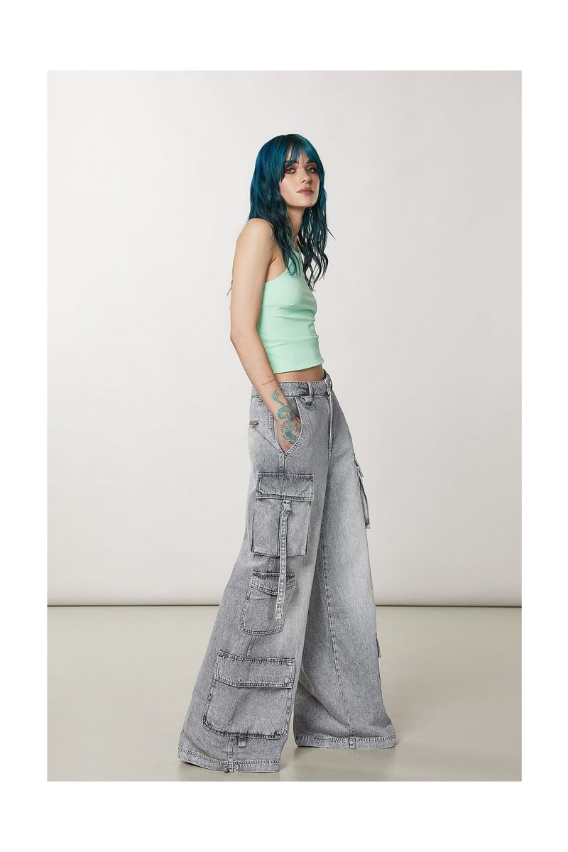 Patrizia Pepe Cargo Pants Grey