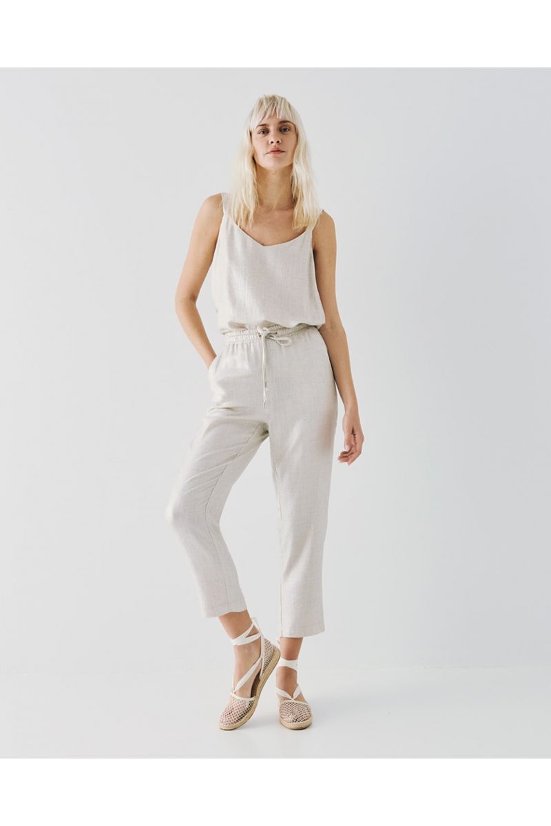 Access Metallic-effect pants Sand 