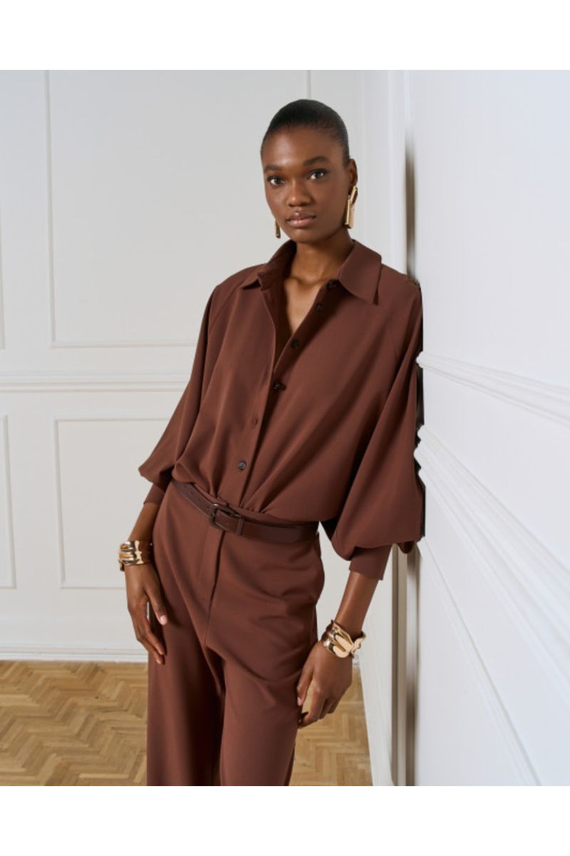 Access Shirt Bodysuit Choco