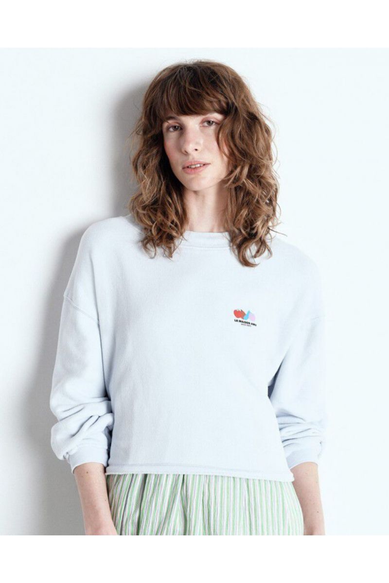 American Vintage ATUBAY sweater baby blue
