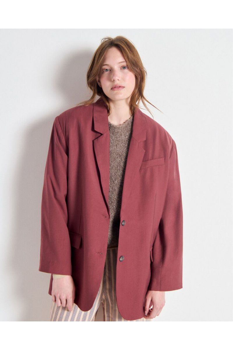 American Vintage Lanow Blazer Cerisier