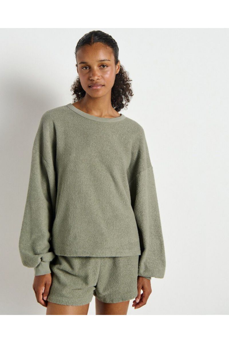 American Vintage Bobypark Sweatshirt Argile