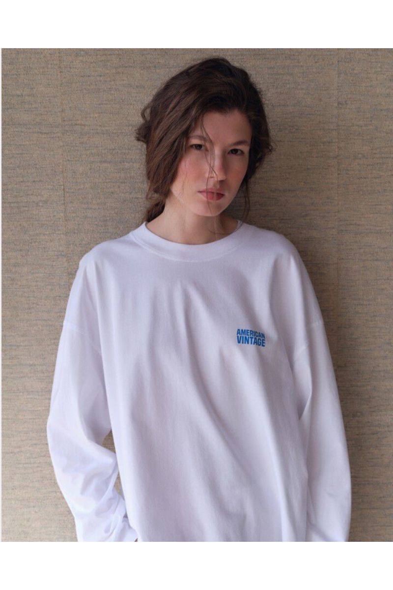 American Vintage Gixy T-Shirt Wit
