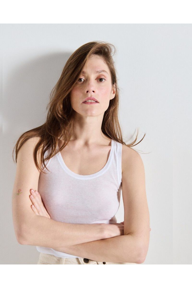 American Vintage Massachusetts Singlet Top Wit