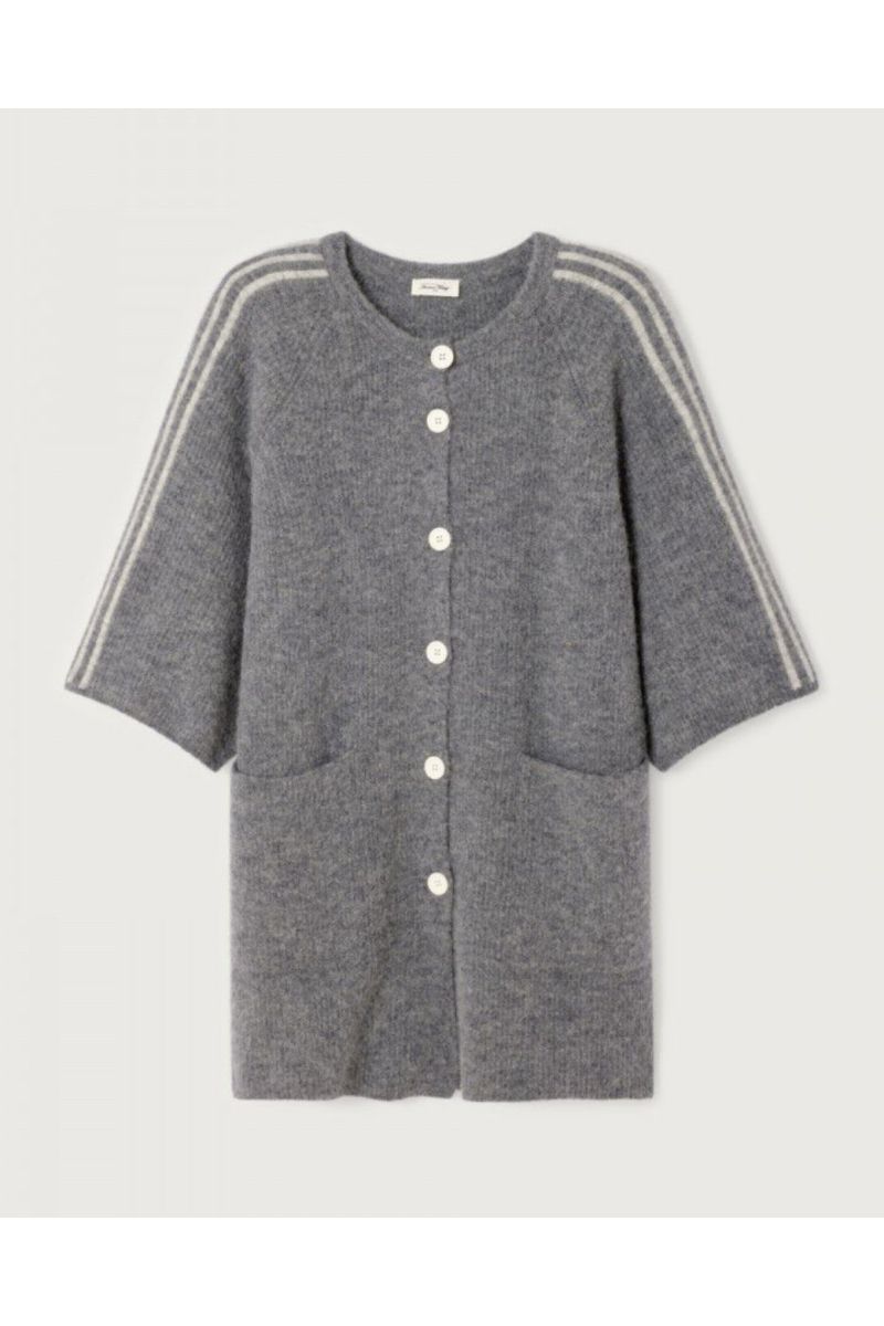 American Vintage Vitow Gilet grijs 