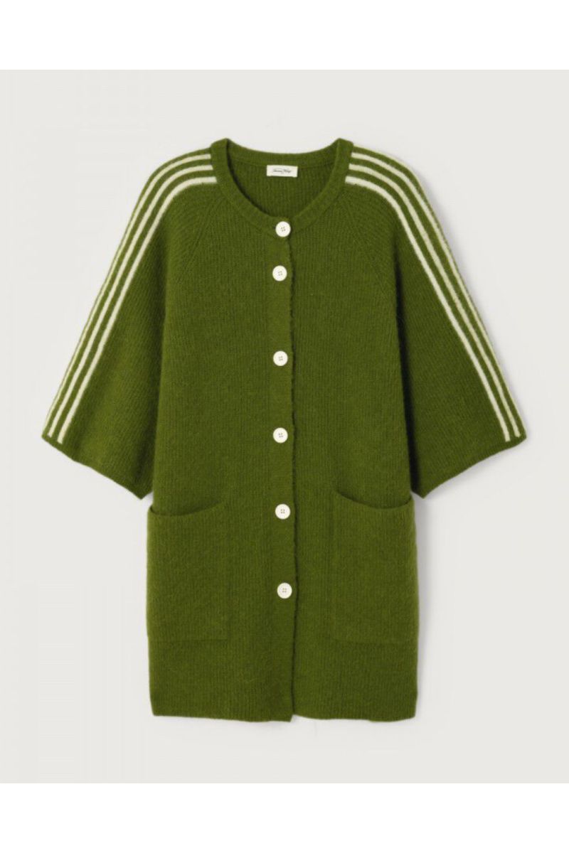 American Vintage Vitow Gilet Pesto Chine