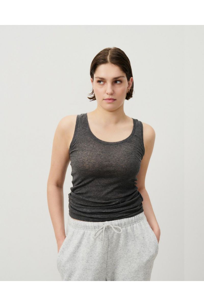 American Vintage Massachusetts Tanktop Antraciet