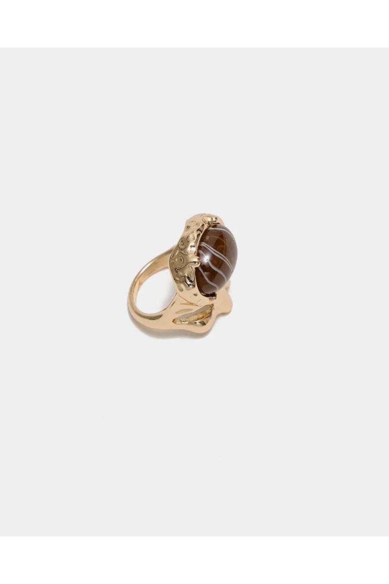 Bow19Details Pom Stone Ring Bruin