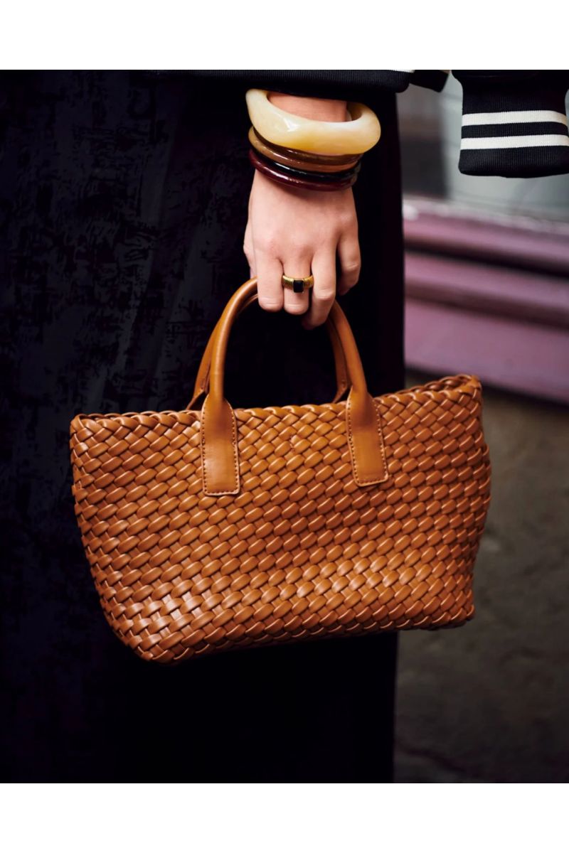 Bow19Details Mia Square Low Bag Cognac-O.S