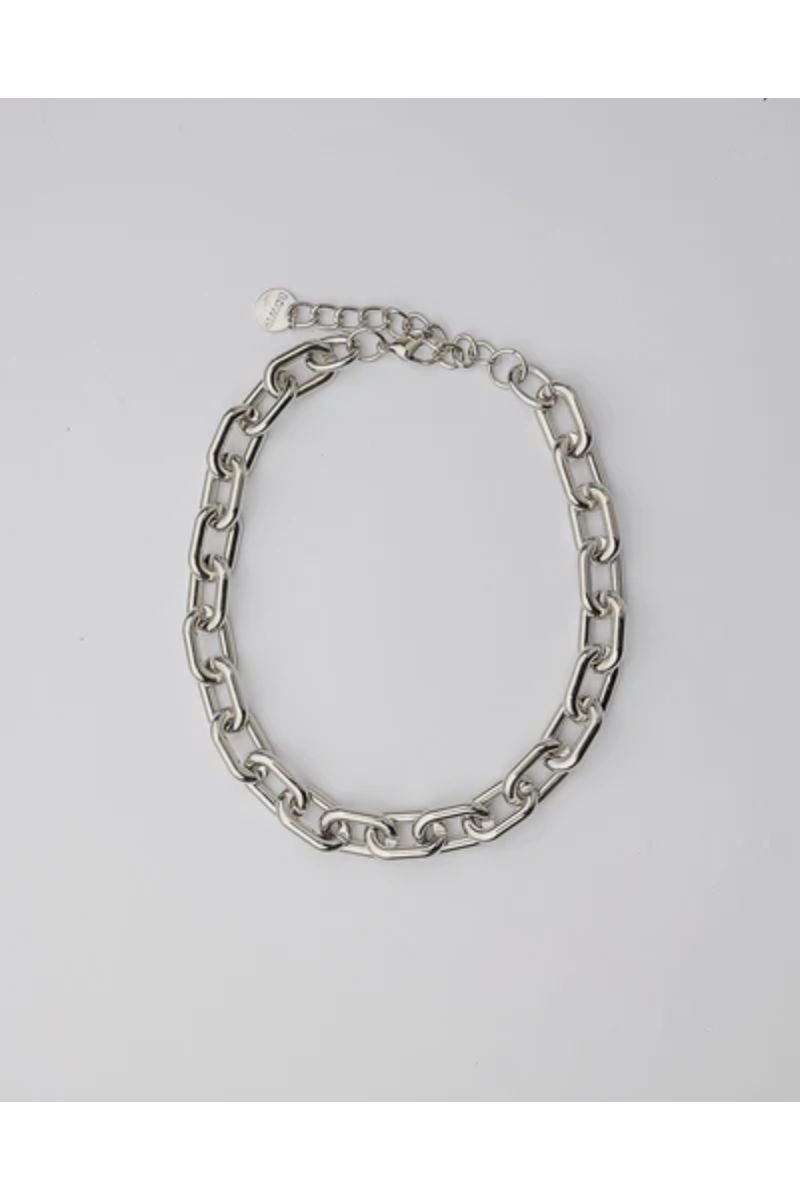 Bow19details Samantha Necklace Silver-O.S