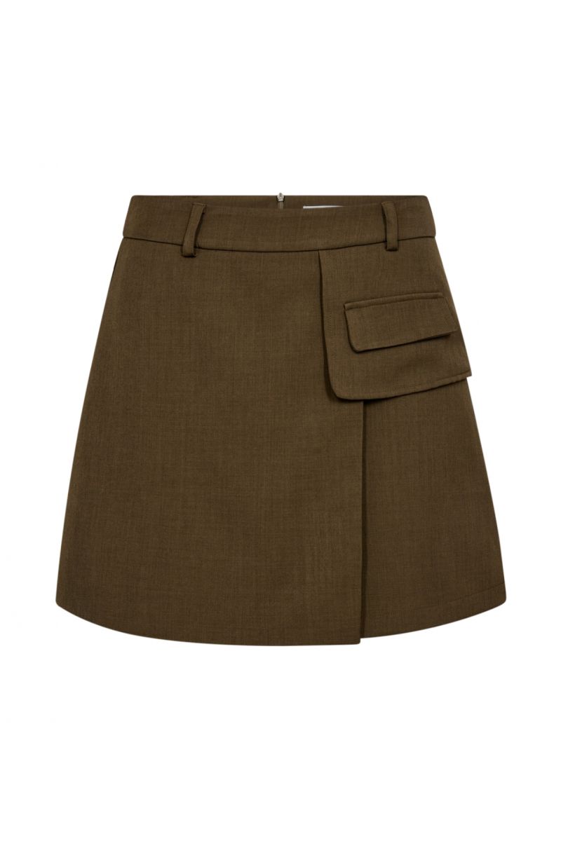 Co'Couture LunaCC Pocket Skirt Olive