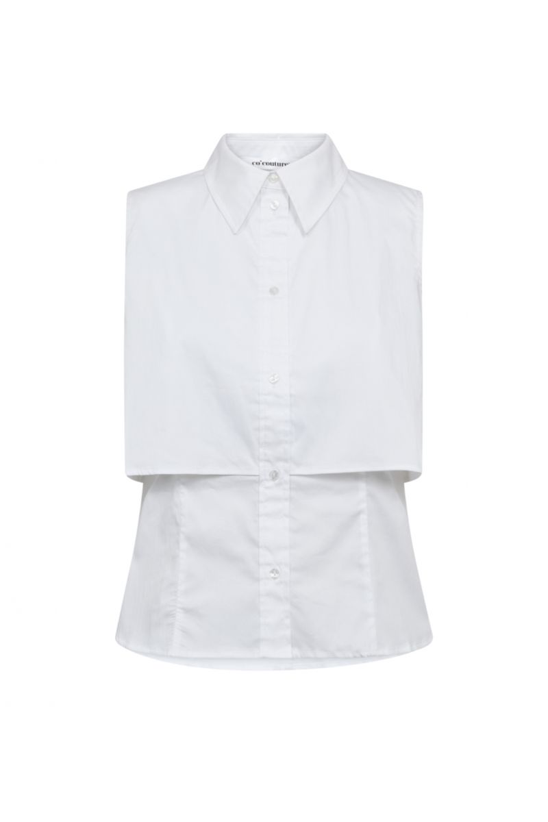 Co'Couture Sanna Double Layer Top wit 