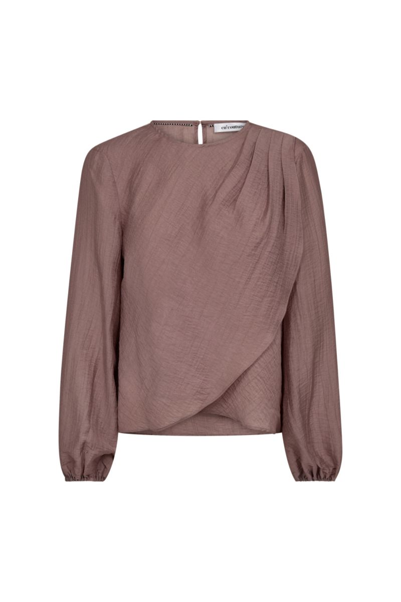 Co'Couture ConnyCC Drape Blouse Old Rose