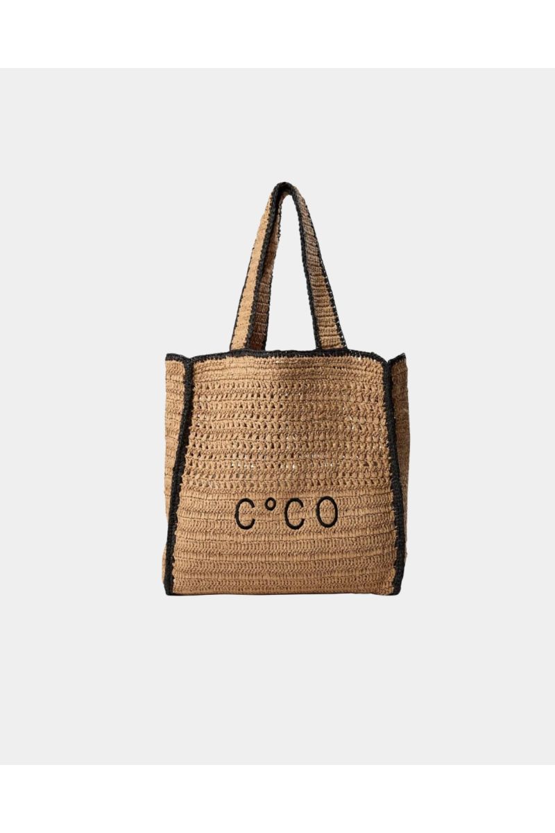 Co'Couture Cococc Contrast Beach Bag Straw-O.S