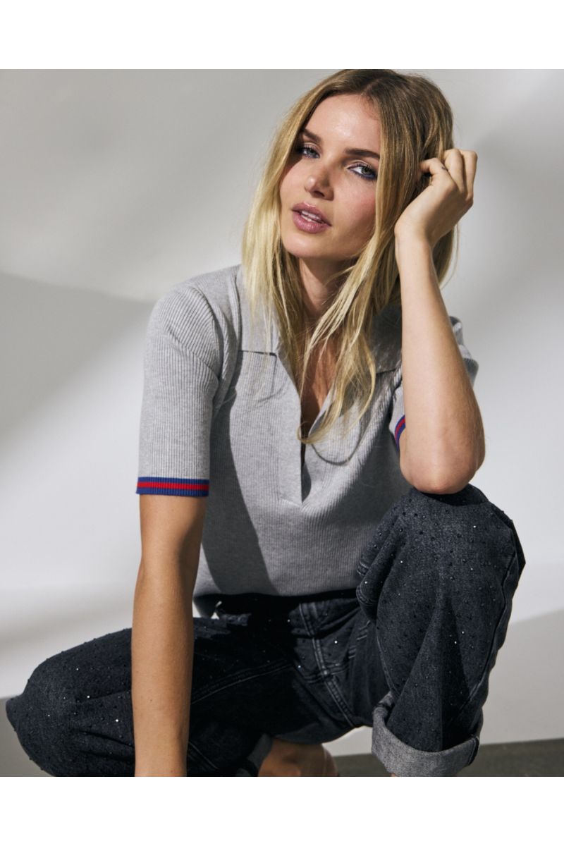 Co'Couture BalinCC Polo Knit Tee