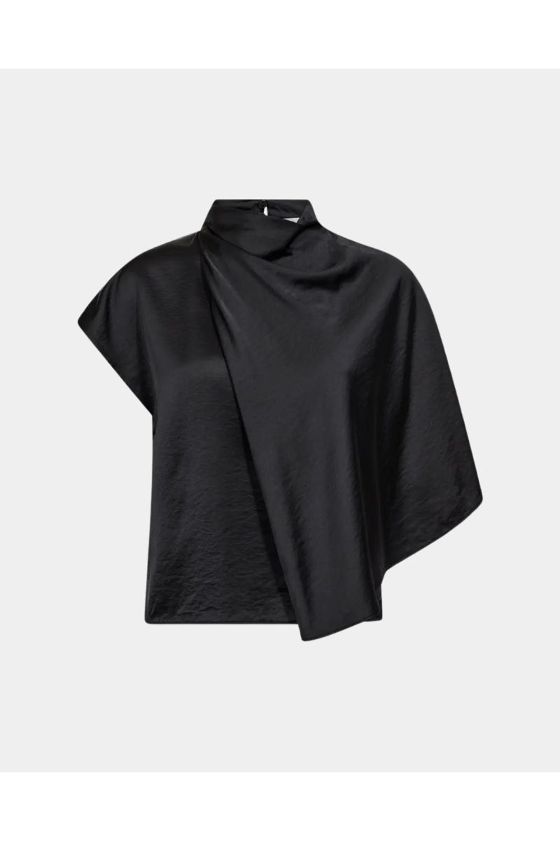 Co'Couture IdunCC Cape SS Blouse Black