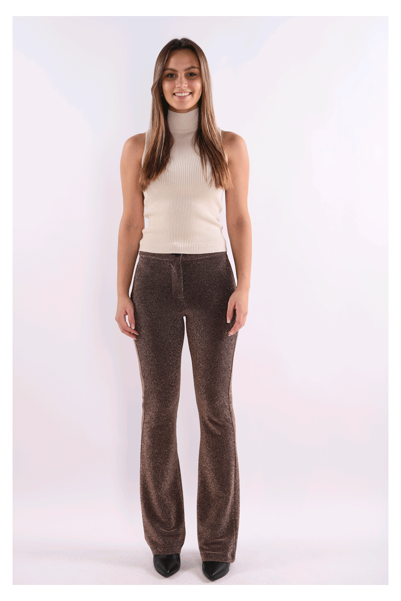 LDH Moda Pantalon Bronzo