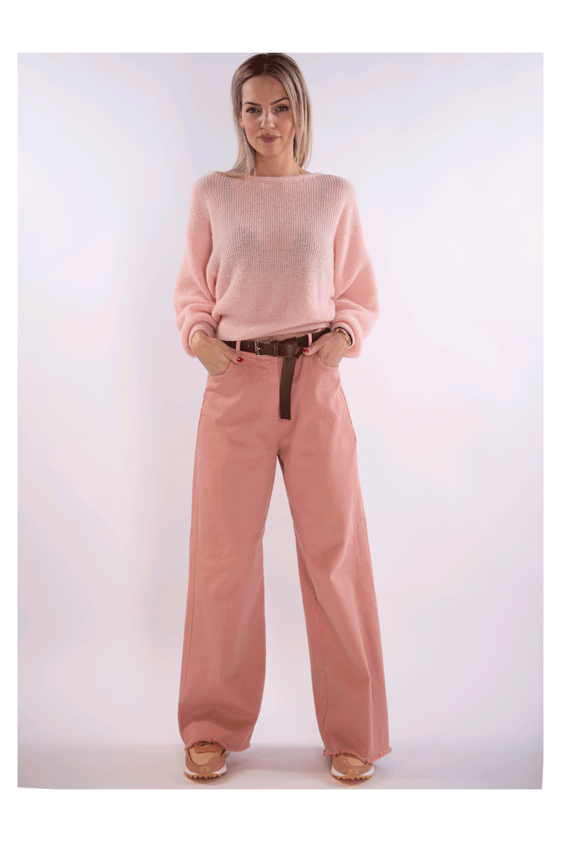 LDH Moda High Waist Jeans Pink