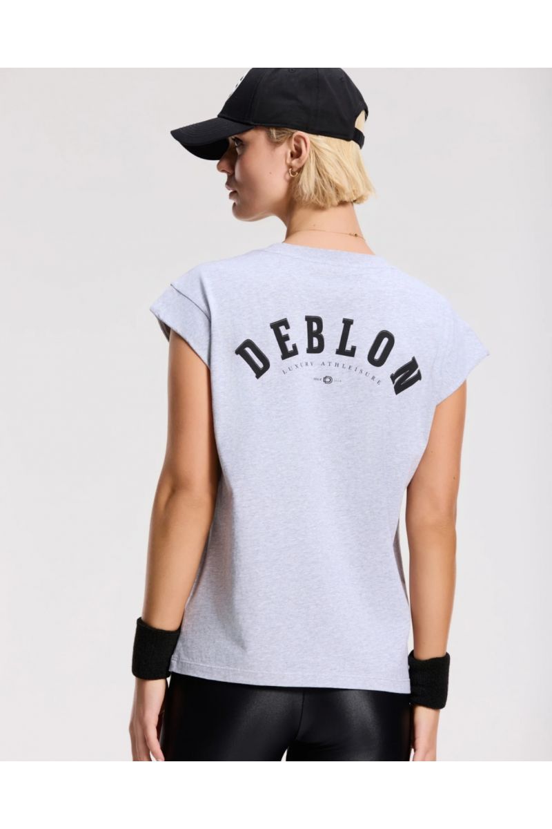 Deblon Mel Top Grey Melange