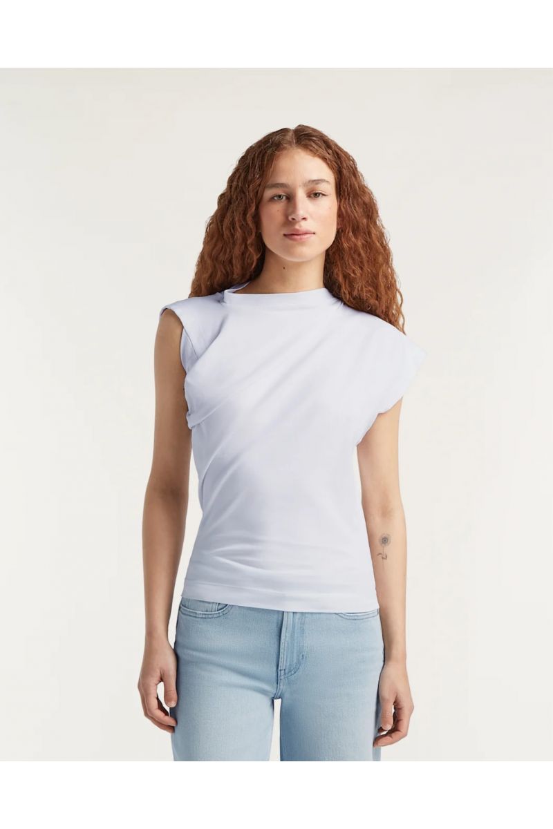 Denham KASUMI TEE Heavy Jersey wit