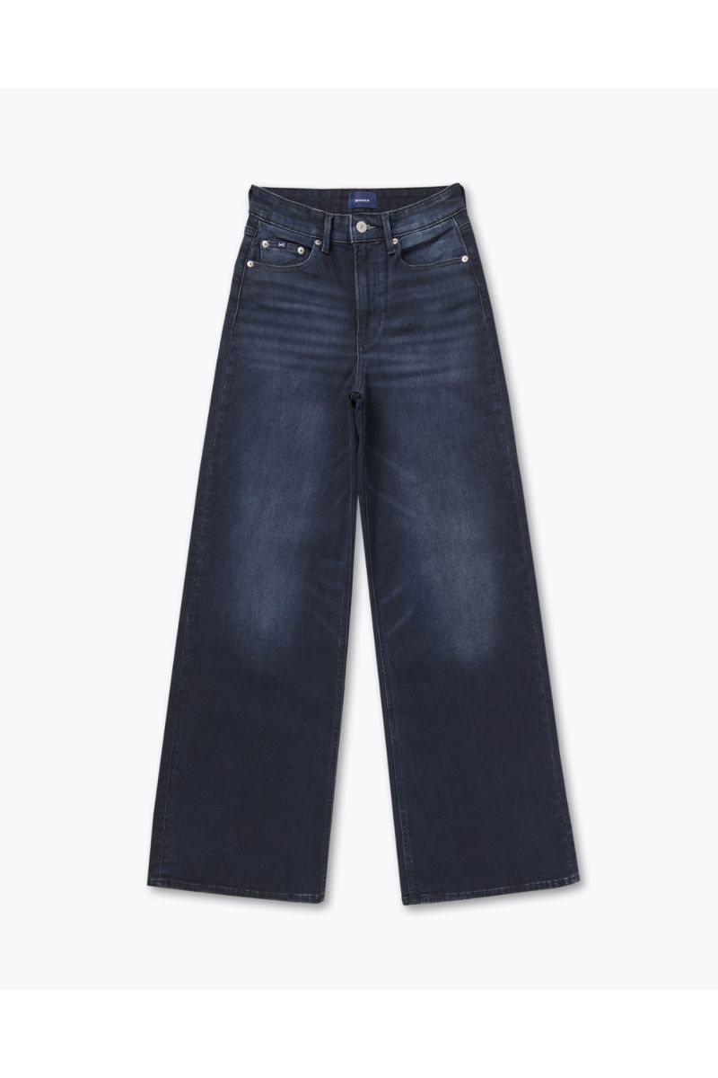 Denham MIKU TBB Wide Leg Jeans Dark Blue