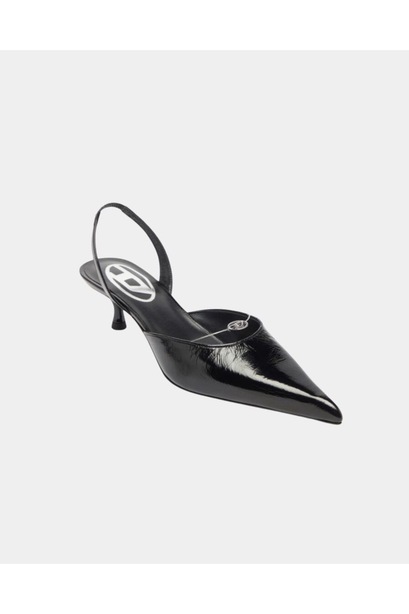 Diesel D-Ten&Half Leather Slingbacks 