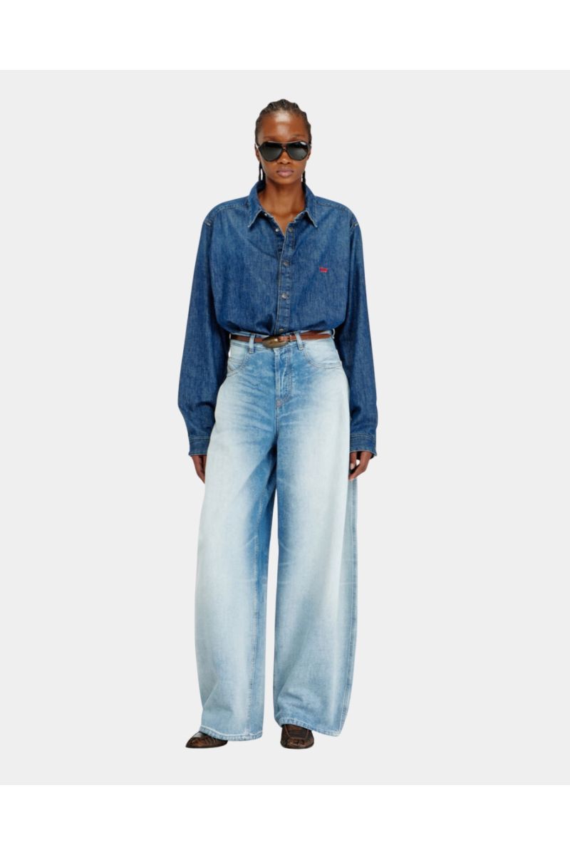 Diesel 1987 D-Khelz Relaxed Jeans Light Blue