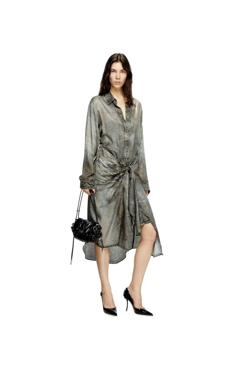 Diesel D-iletta jurk Dark grey
