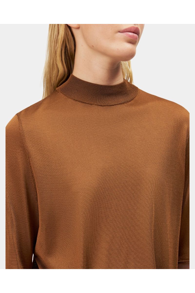 Drykorn Nisle bruine col top blouse