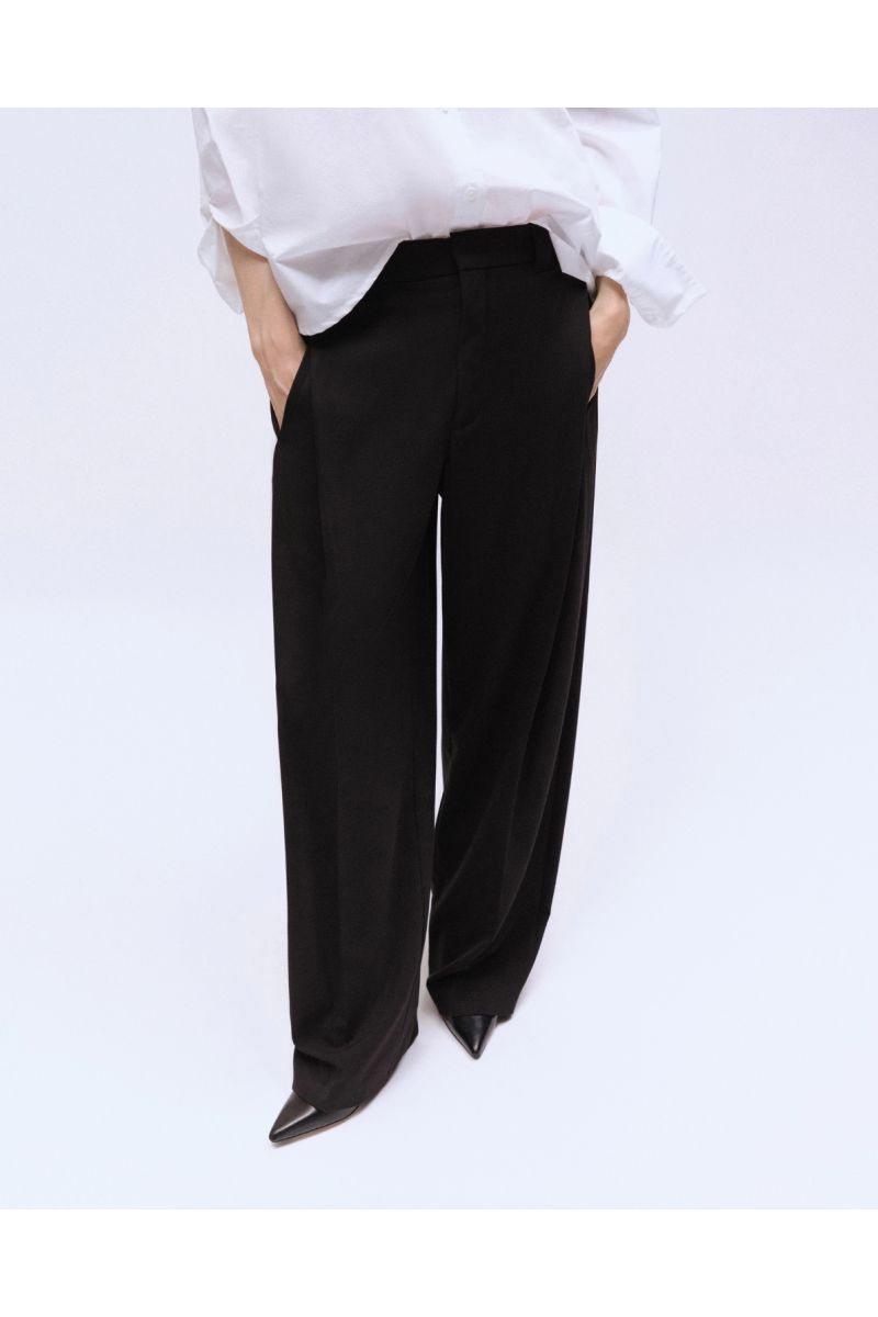 Drykorn Unpack Pantalon Gabardine zwart