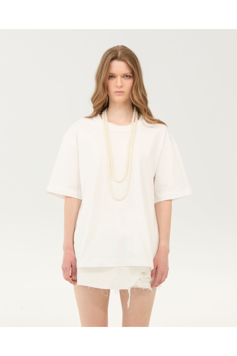 ELEH Oversized wit parel T-shirt SS260216 