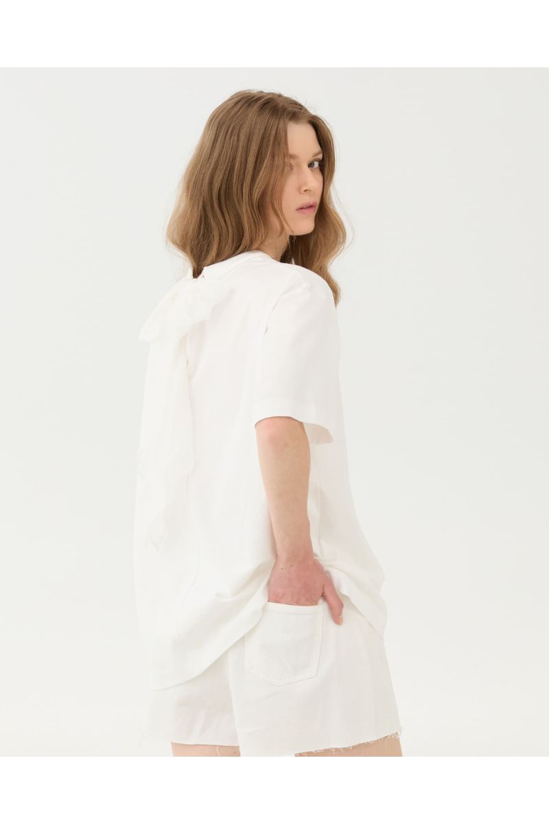 ELEH T-shirt Bow Wit SS260217 