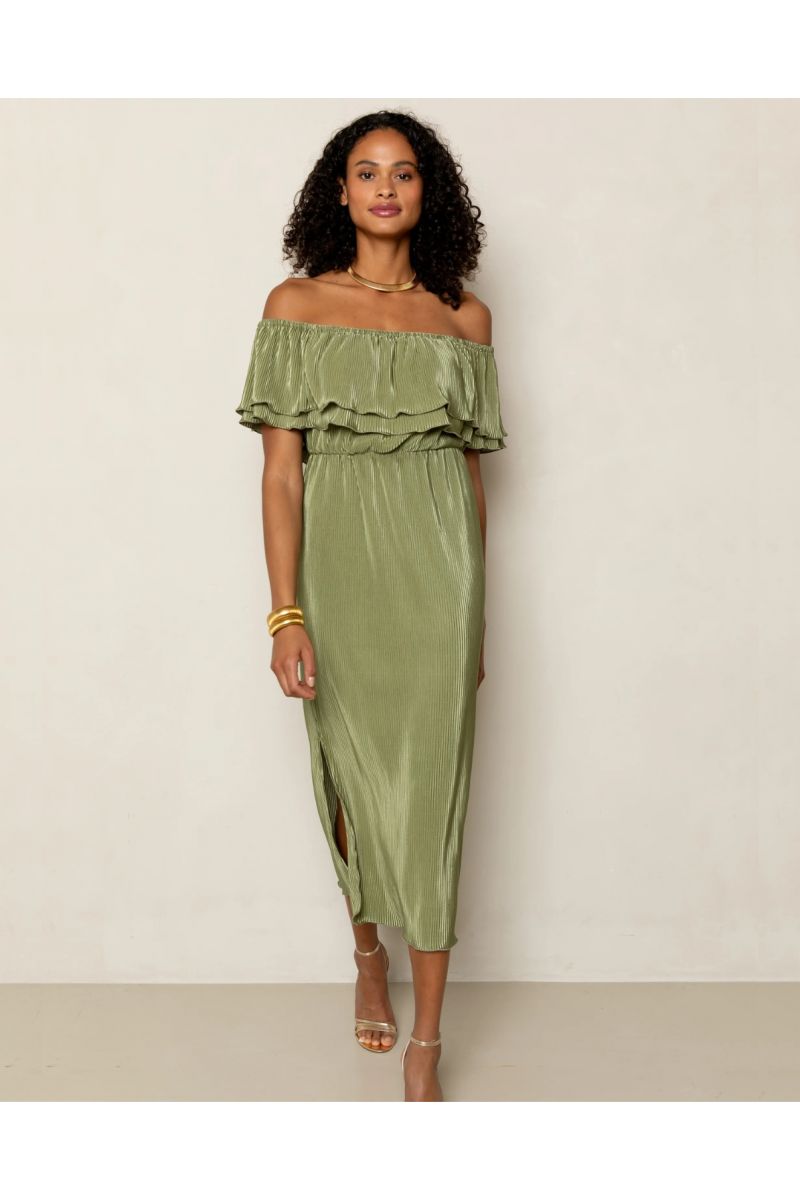 Freebird Bonne Dress Sage Green