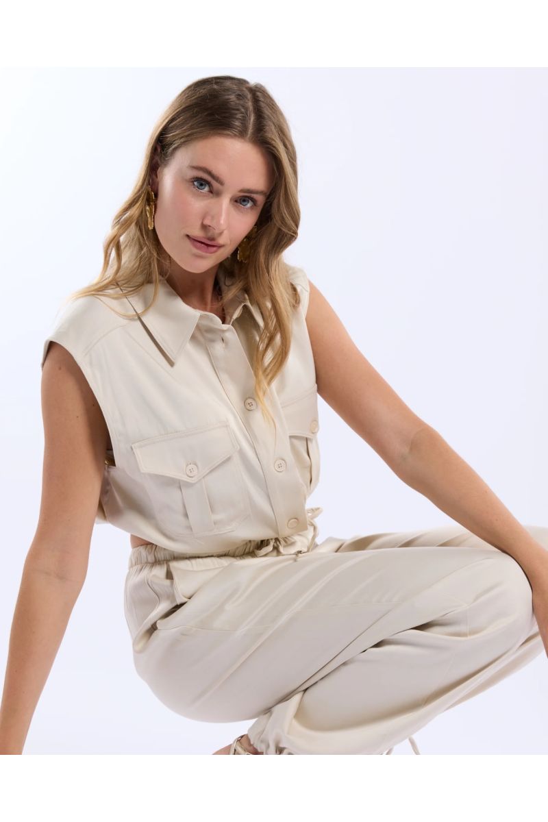 Freebird Talette Top Off-White