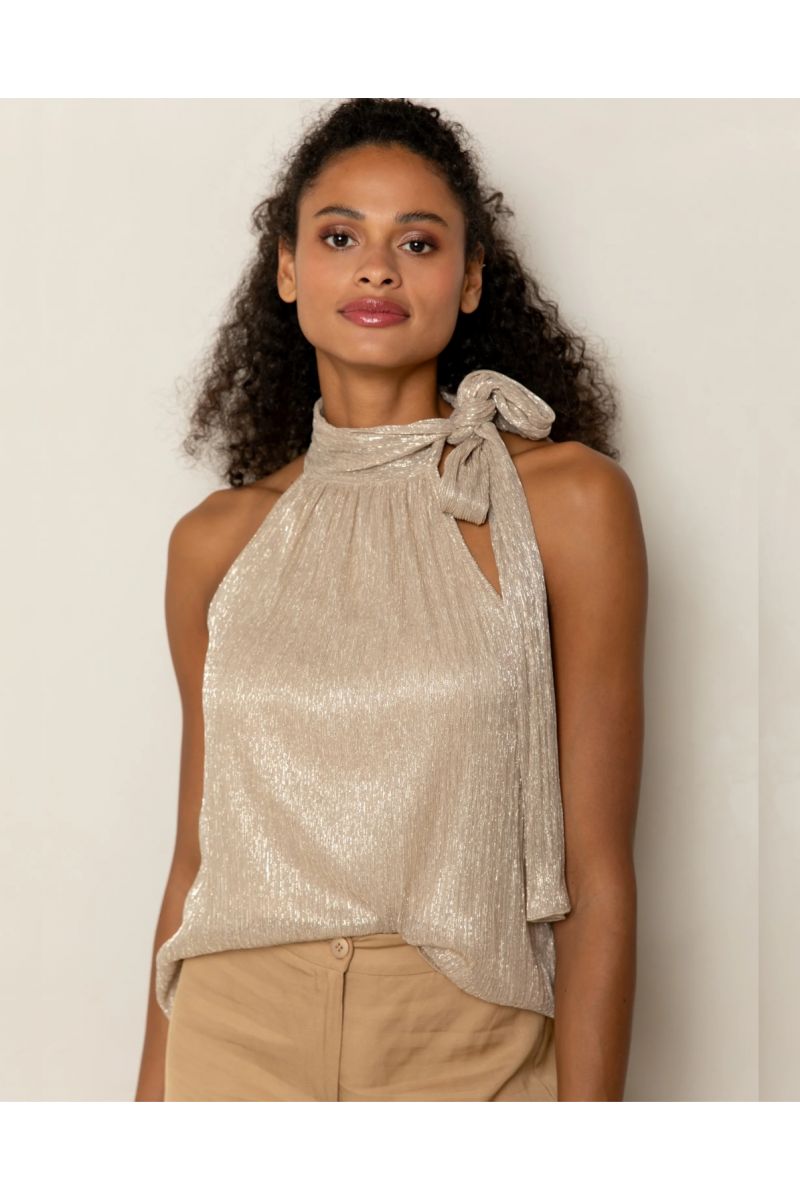 Freebird Tamika Top Champagne