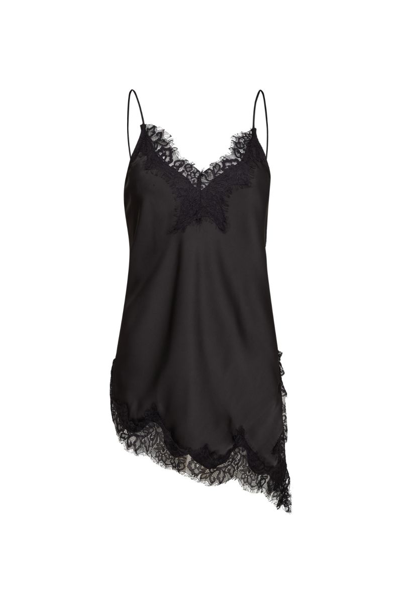 Haute L'Amitié Naomi Asym Lingerie Top Black