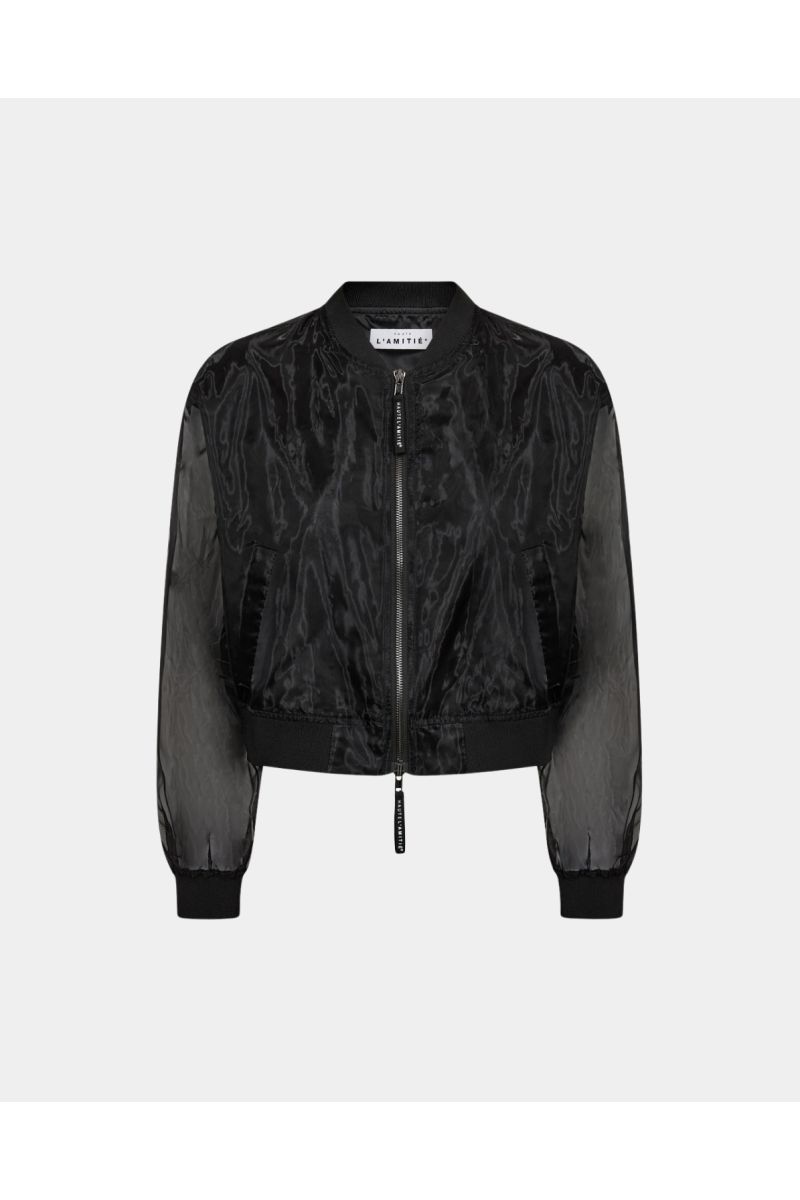 Haute L'Amitié Organza Bomber Zwart