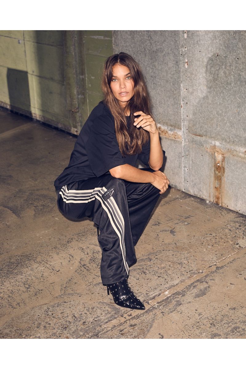 Haute L’Amitié Baggy Track Tall Pants Black