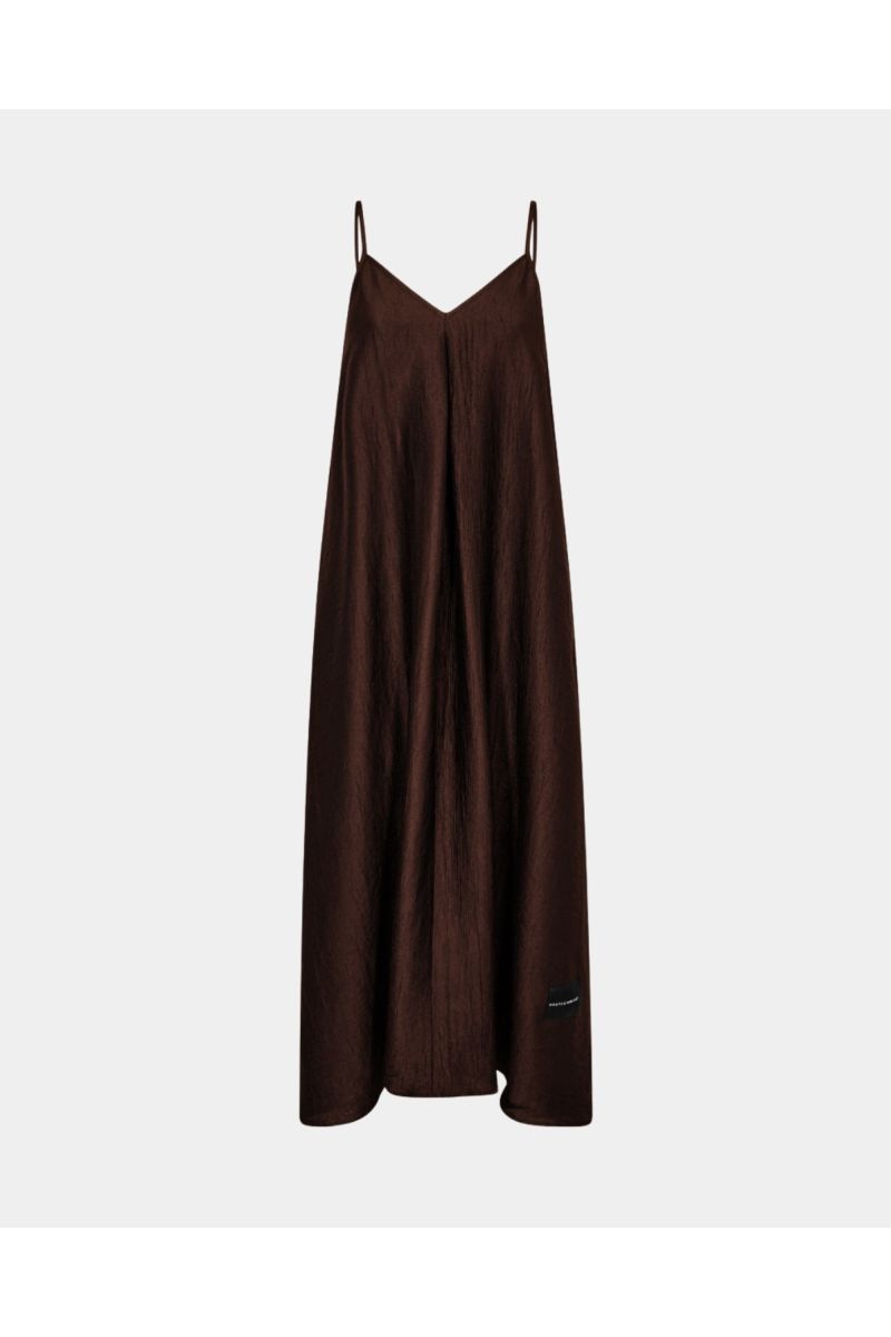 Haute L'Amitié Corsica Pleat Strap Dress Mocca