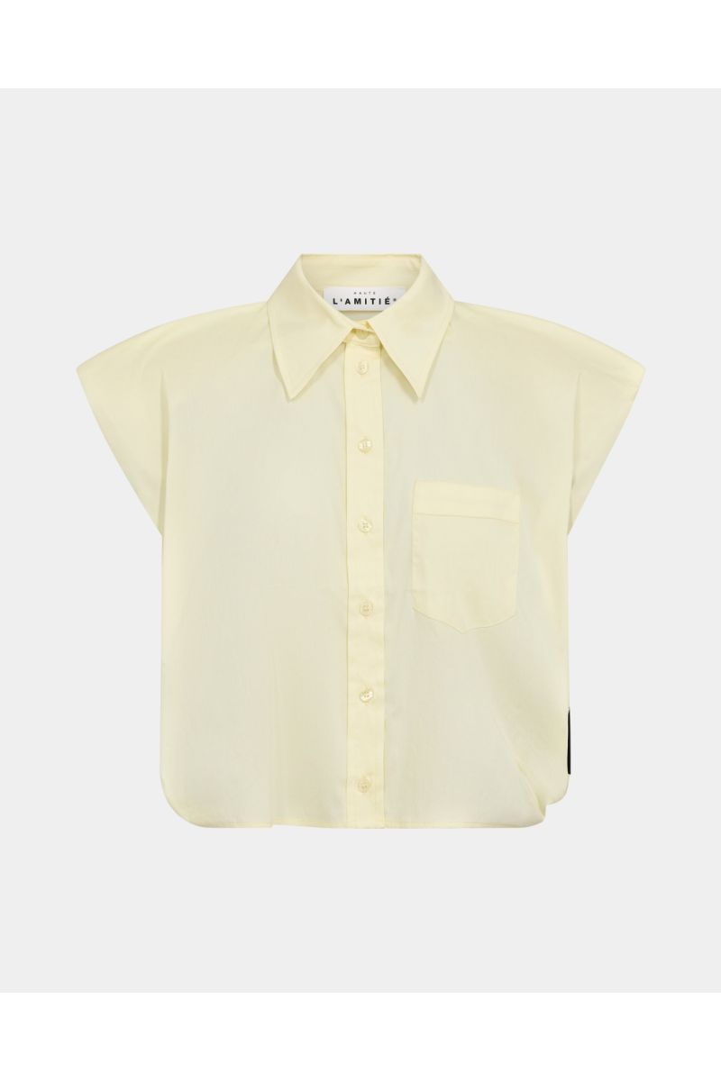 Haute L'Amitié Dinnie NS Poplin Shirt Pale Yellow