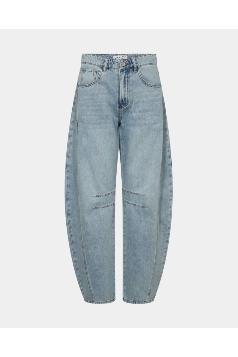 Haute L'Amitié Drew Barrel Panel Jeans Bleached De