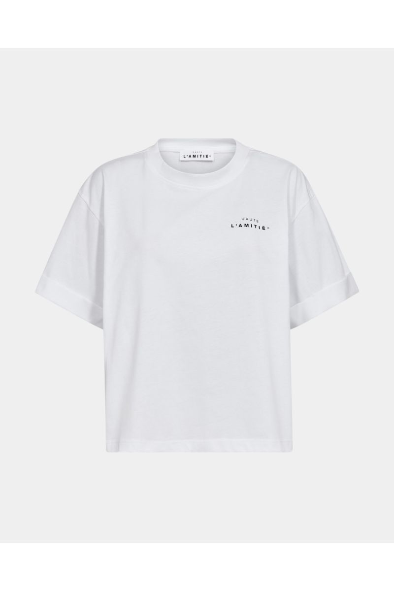 Haute L'Amitié HL Crew Neck Crop Tee Wit